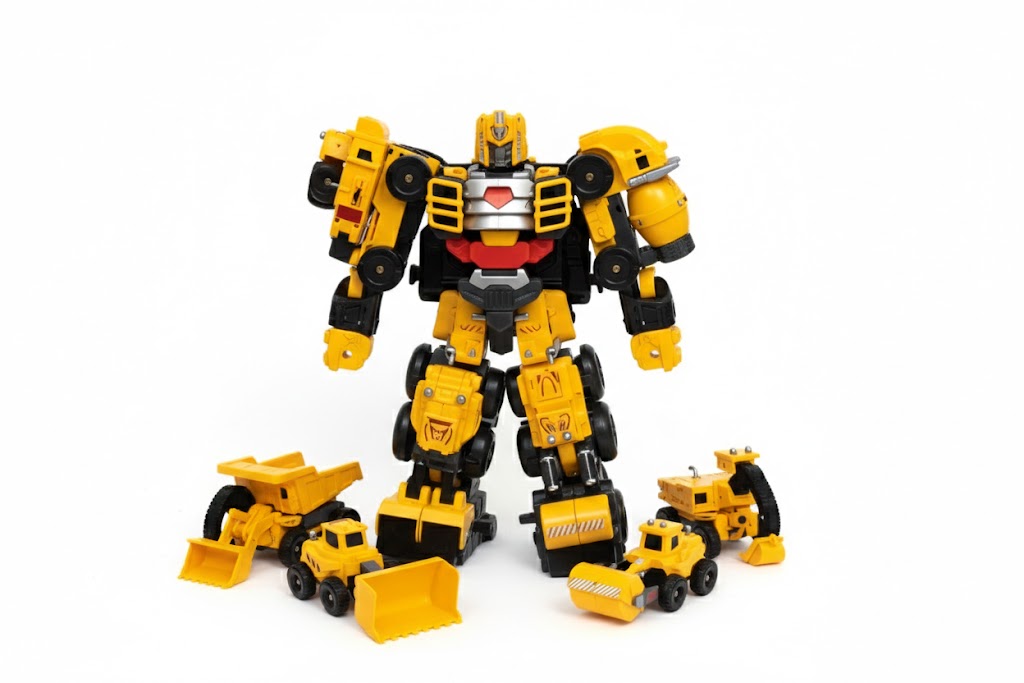 Transformable Construction Robot – 5-in-1 Engineering Warrior