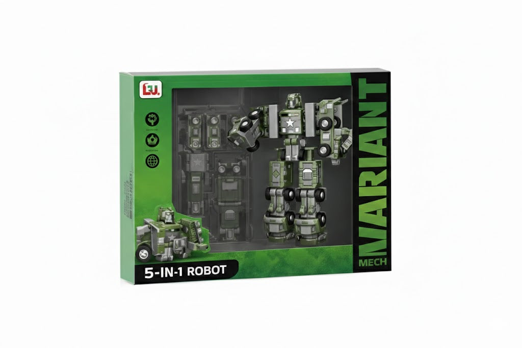 DIY 5-In-1 Robot Toy Set – Transform