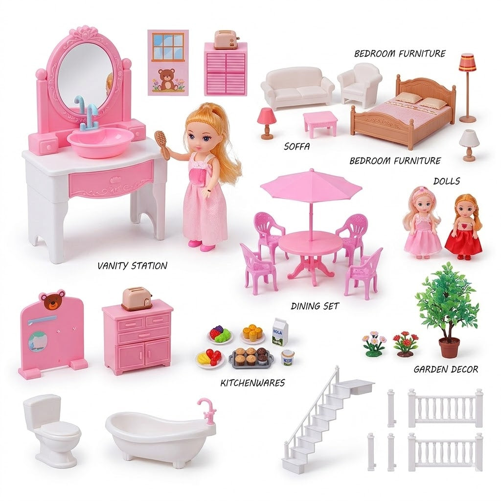 House Model Dollhouse [454Pieces]