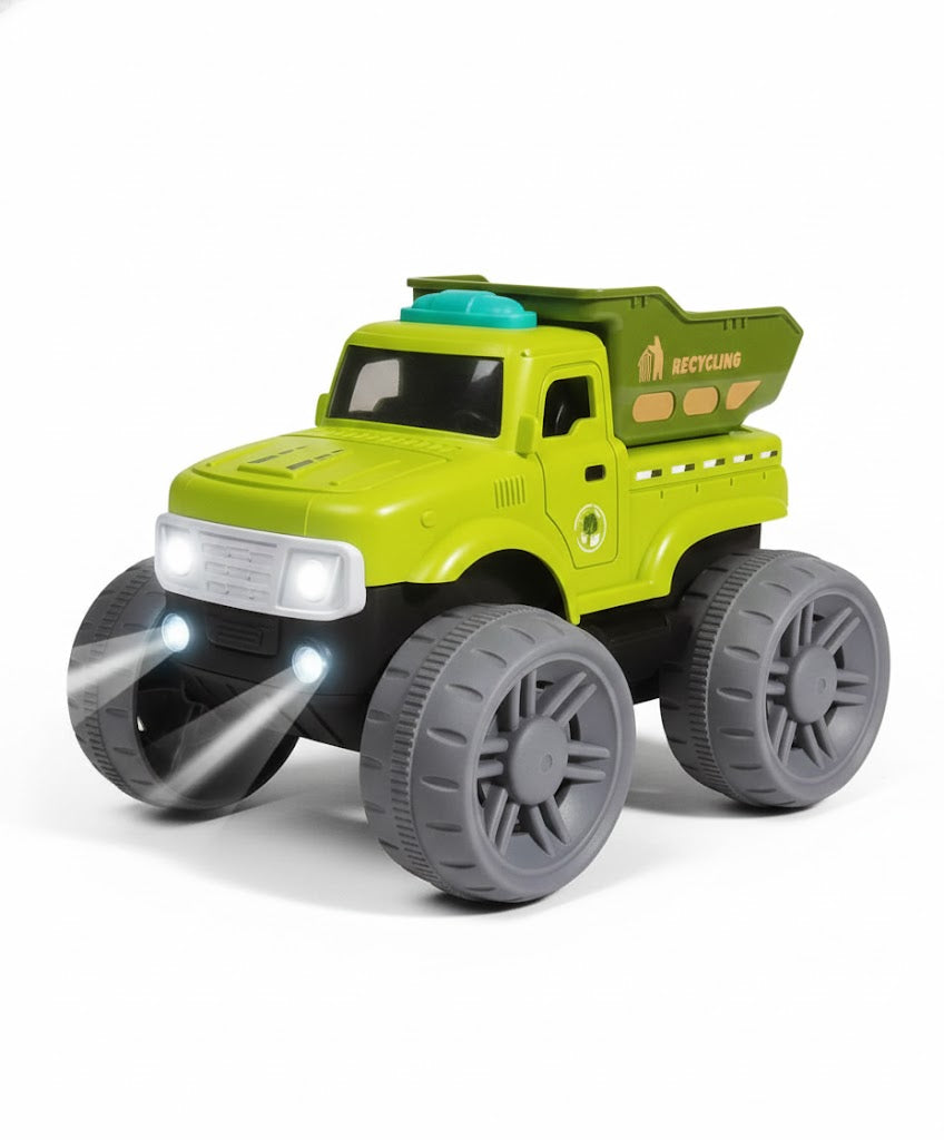 Sanitation Variety Track Set – Recycling Truck Playset (LED Light)