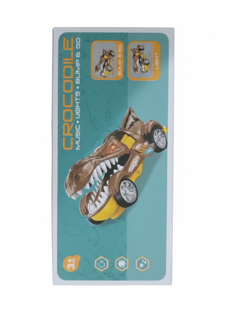 Crocodile Music Lights Bump & Go" toy car