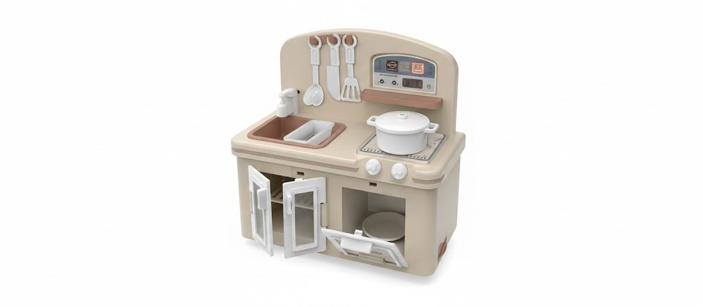 Toys Kitchen Cabinet Play Set – Fun Pretend Cooking for Kids