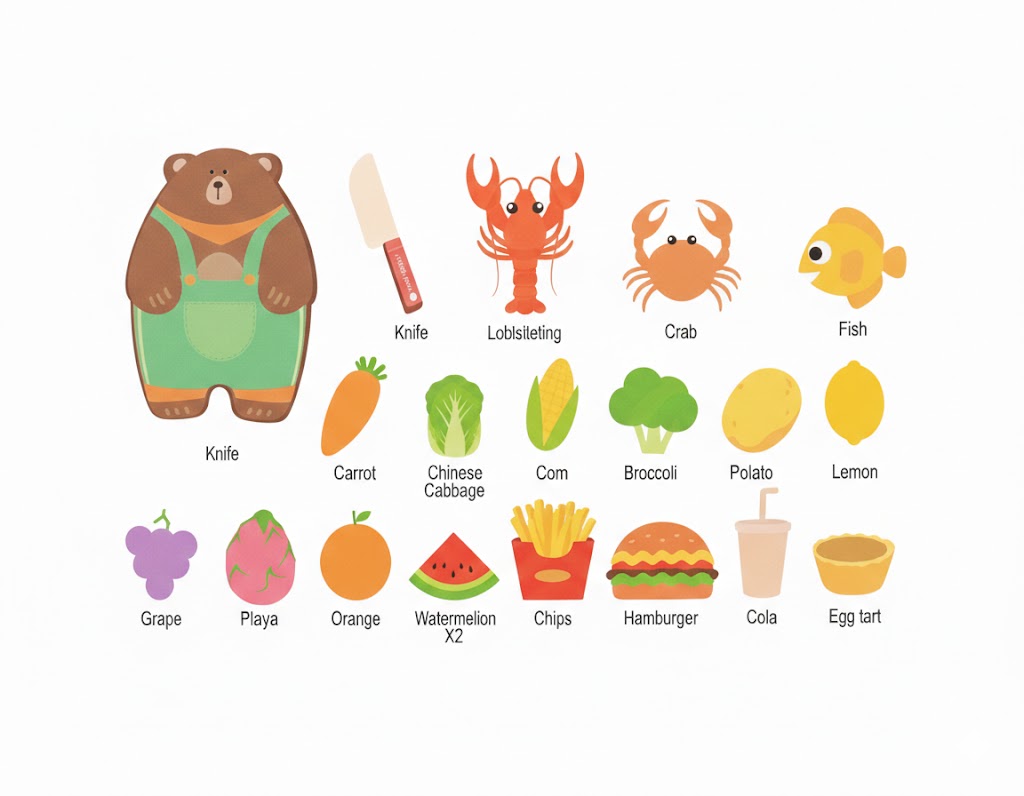 🍰 Cute Food Play Set – Fun Pretend Play for Little Chefs