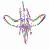 Multicolour RGB LED Neon Reindeer Christmas Decoration