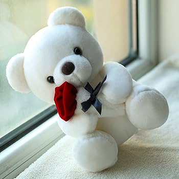 30CM White Plush Mini Teady Bear