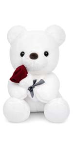 30CM White Plush Mini Teady Bear