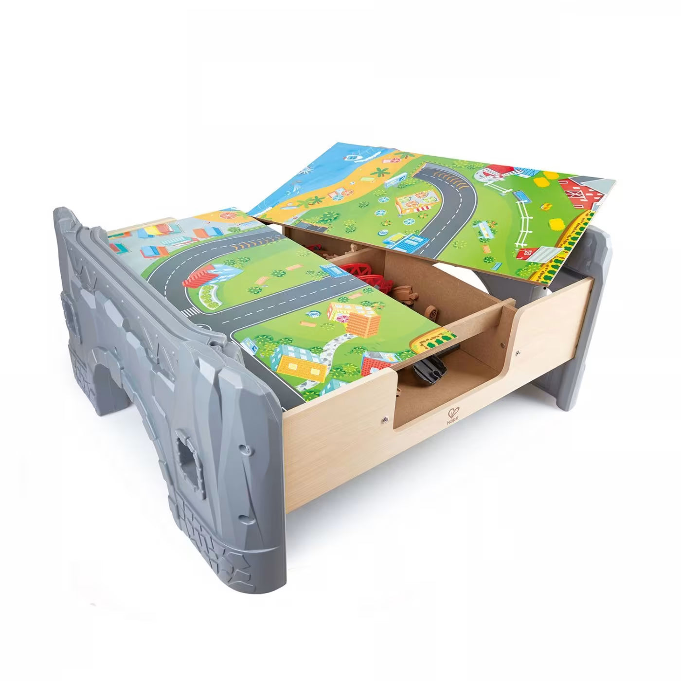 Hape 70-Piece Railway Train Table and Set